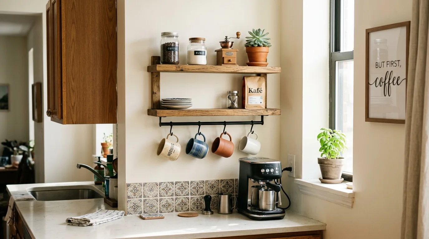 Small Space Coffee Nook for 10 coffee bar ideas for a stylish kitchen setup